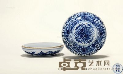 明 青花印泥盒 直径11.3cm