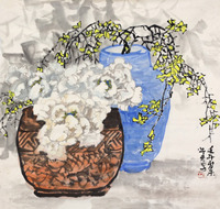 孟微冬 花鸟