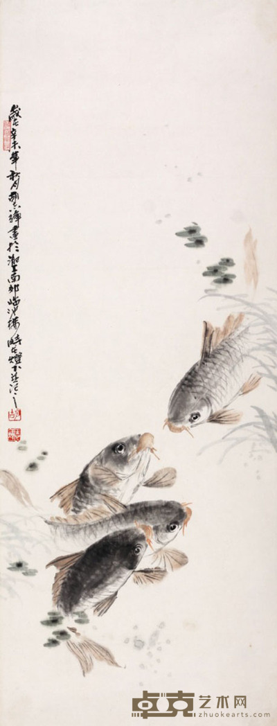胡志辉 鱼 95×36cm
