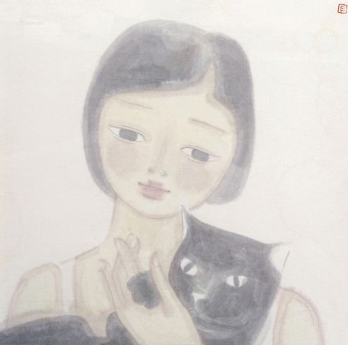 黄丹 女孩与猫