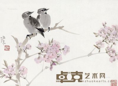 宋涤 花鸟 33×45cm