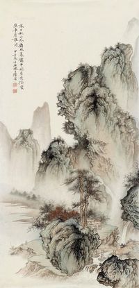 缪文杰 落日秋山外