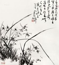 蒋风白 兰花