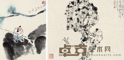 夏回 小品 (两帧) 尺寸不一