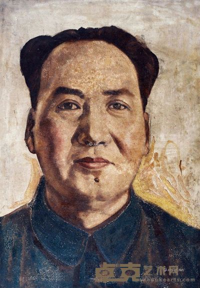 凃克 毛主席像 90.5×61cm