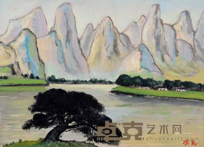 凃克 望故乡 29.7×42cm