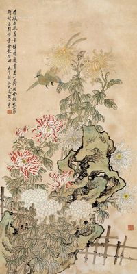 黄山寿 花鸟