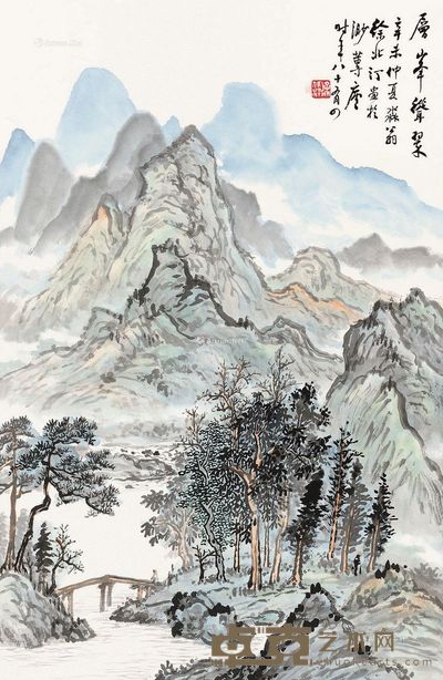 徐北汀 山水 69×45.5cm