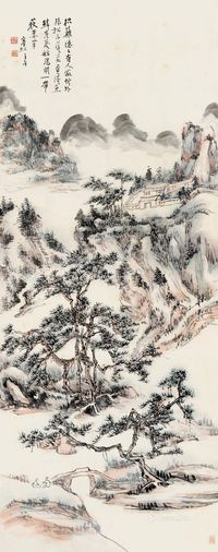 黄宾虹 山居图