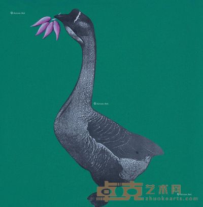 李山 1992年作 胭脂系列-每星期的七天之一 综合 媒材 39.5×38.3cm