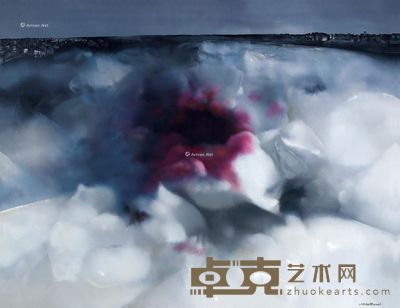 罗发辉 2006年作 玫瑰 油彩 画布 140×180cm