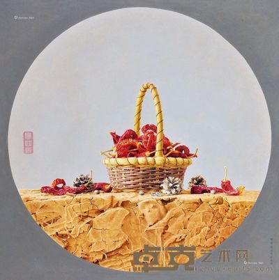 张辛旺 红红火火 60×60cm