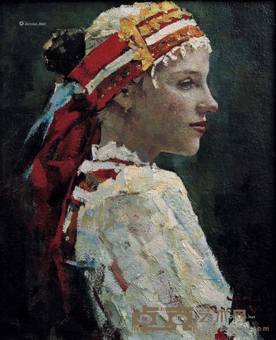 林永康 俄罗斯少女 60×50cm