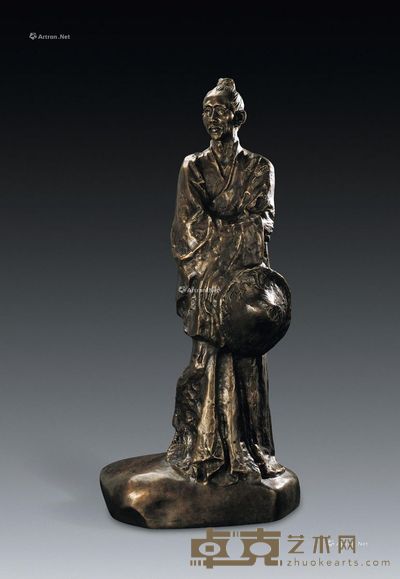 唐大禧 八大山人 35×17×75cm