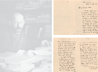伯尔尼施坦 有关恩格斯手稿的亲笔信