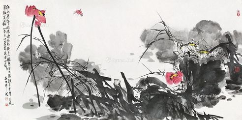 冷秋如 荷花
