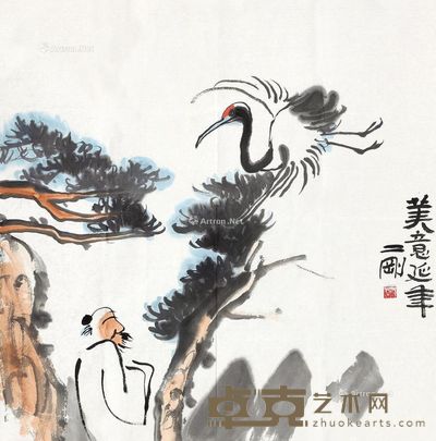 刘二刚 美意延年 69×68cm