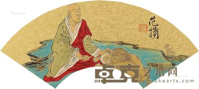 范扬 红衣罗汉 16×46cm