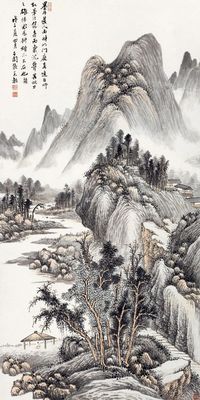 张石园 秋山静坐