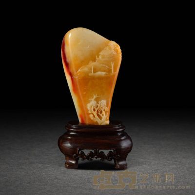 寿山芙蓉石摆件 5.4×1.9×9.3cm  123.5g