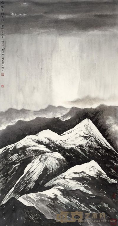刘云 雪域圣境系列 145×75.5cm