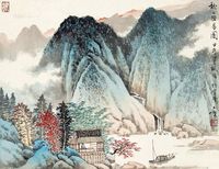 宋玉麟 秋山幽居图