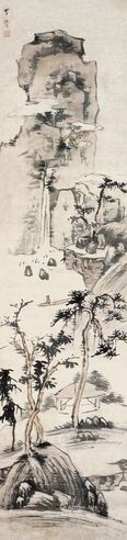 李流芳 松溪观瀑