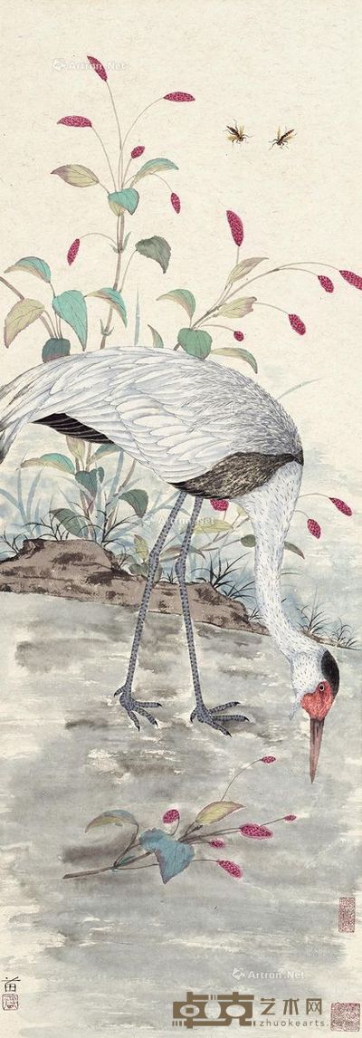 雷苗 水禽图 100×34.5cm
