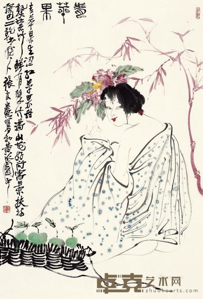 张友宪 青苹果 96.5×64.5cm