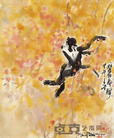 徐培晨 邢健健 大圣闹春 60×50cm