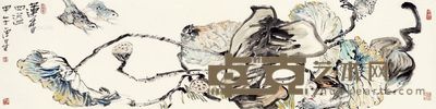 高德星 莲香四溢 138×35cm