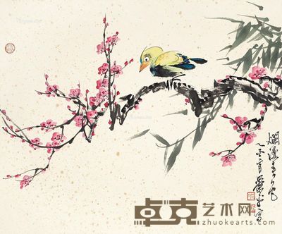 萧平 烂漫春色 38×45cm
