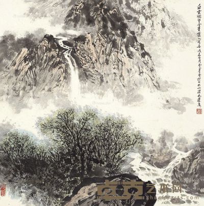 卢星堂 青霭入云天 67.5×67cm