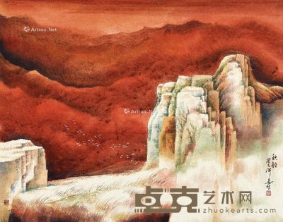 晏明 秋韵 52×66cm