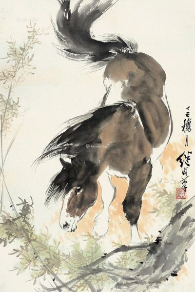 刘继卣 丁巳（1977）年作 马