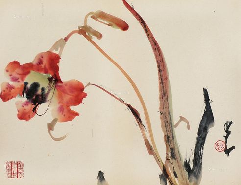 赵少昂 花卉