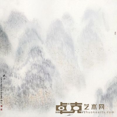王绍明 晓雨 68×68cm