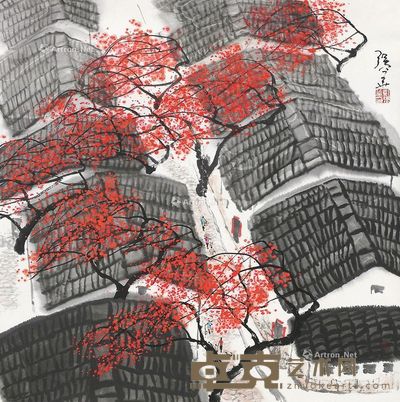 彭强华 乡村 69×69cm
