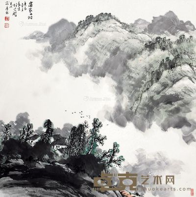 胡定鹏 客家山村 68×68cm