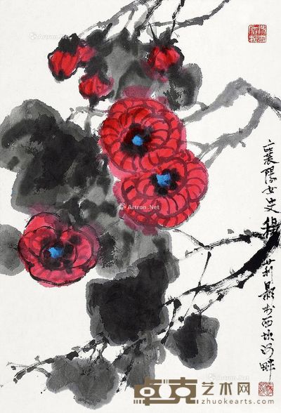 程莉影 芙蓉 67×45cm