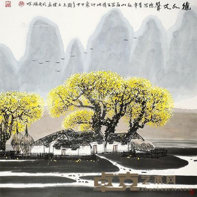 范立礼 秋水无声 68×68cm