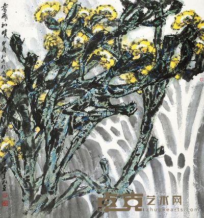 赵建民 春雨初晴 95×89cm