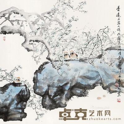 邹昌义 香远 68×68cm