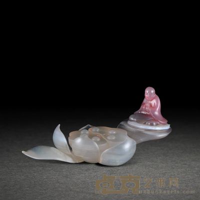 莫桑比克玛瑙心禅香插 8.1*4.3*2.5cm 35.0g