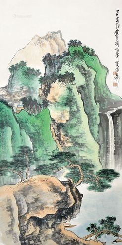 谢稚柳 山水