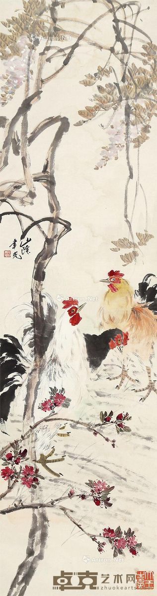 张聿光 大王之风 149×40cm