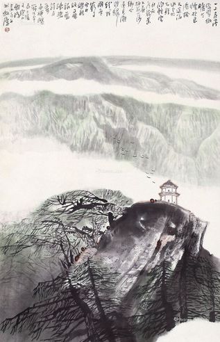 王朝瑞 山水