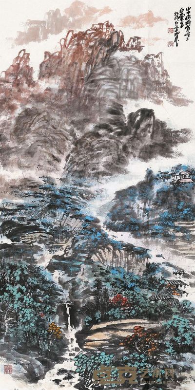 王如何 山中白云多 136×68cm