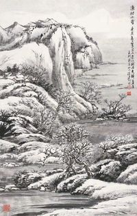 徐建明  渔村小雪