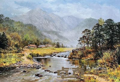 金有东 小山村 79×115cm